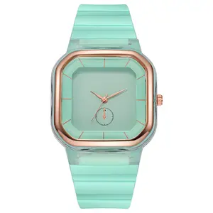 2025 Spring Summer Fashionable Simple Women's Watch New Student Strap Macaron Color Quartz Watch with Ceramic Band Alloy Case