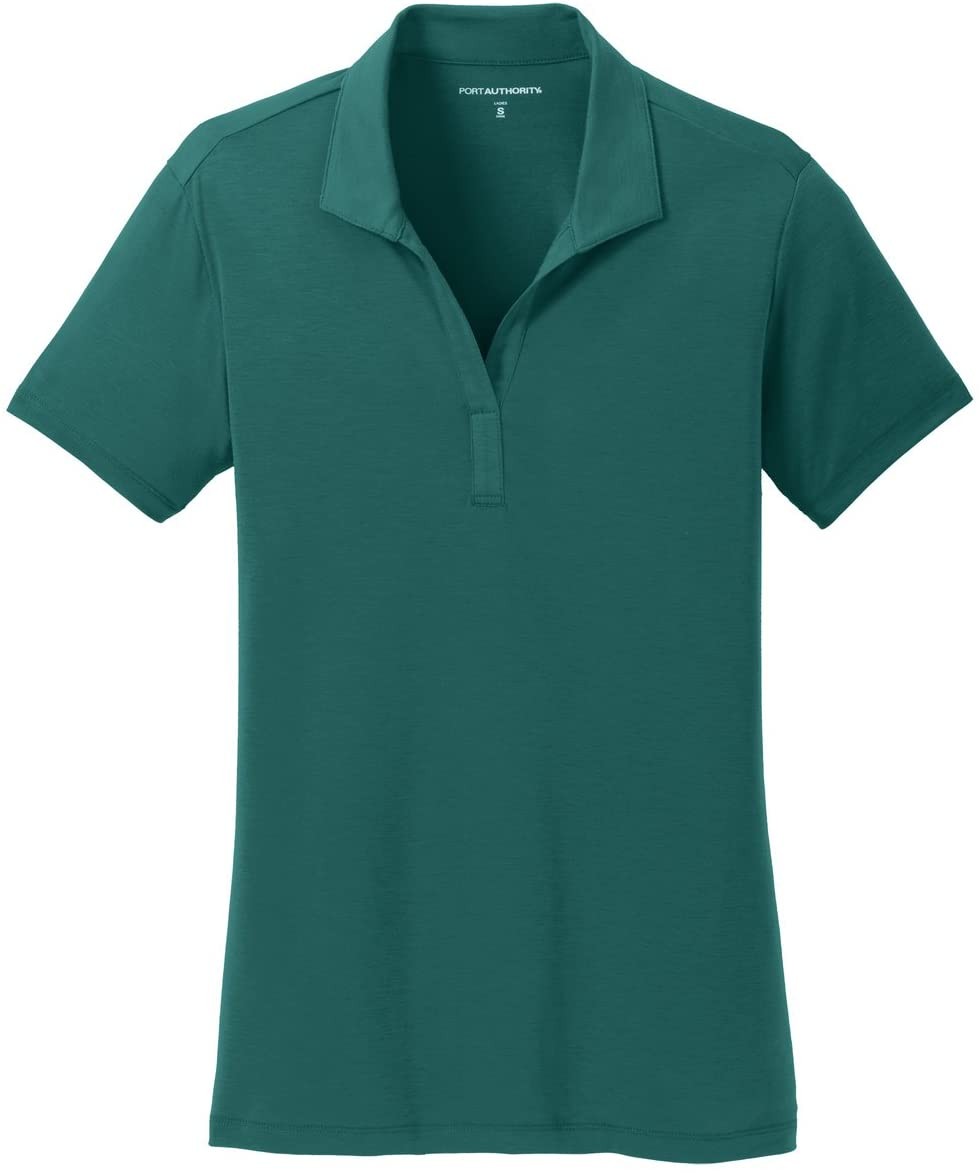 Port Authority 女式 RMK Cotton Touch Performance Polo 衫（36 件裝），鬱鬱蔥蔥的綠色，大號