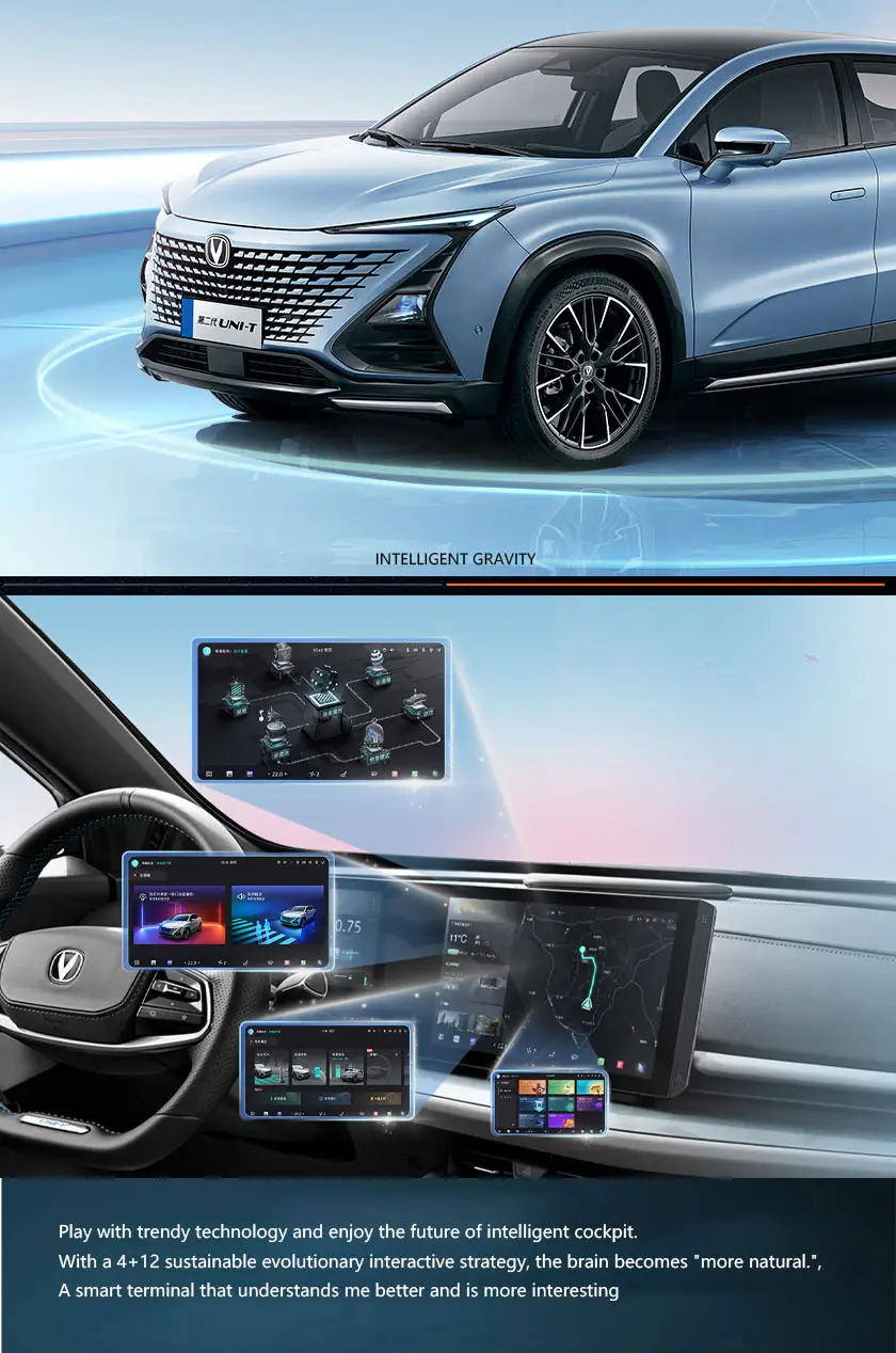 Changan UNI-T 2023 Second Generation 1.5T Premium Edition Compact SUV 1.5T 188 Horsepower 5-door 5-seater SUV Gasoline SUV