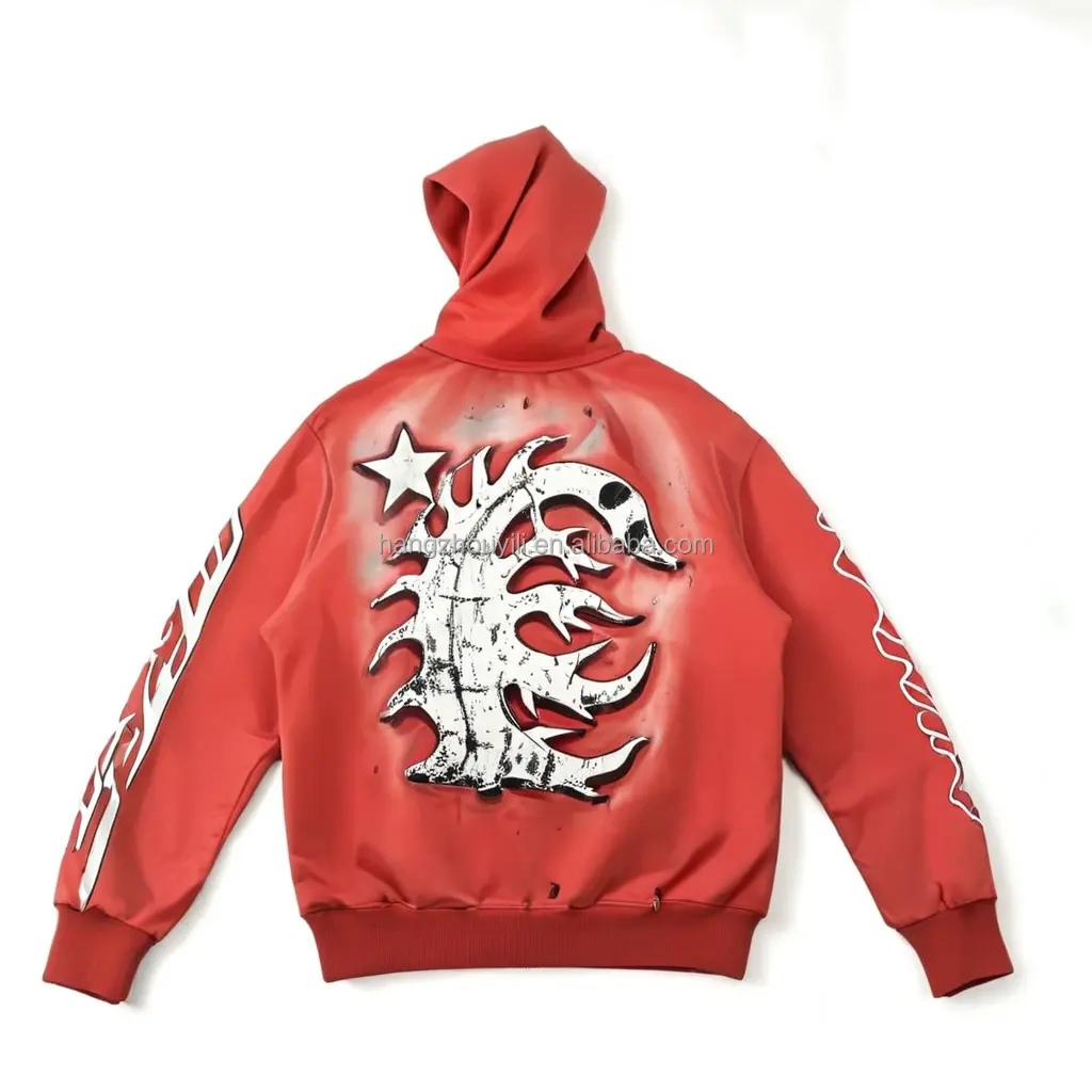 1:1 คุณภาพสูง Hoodie Star เสื้อผ้า Sweatpants 100% Cotton Sweatshirt Custom Pullover