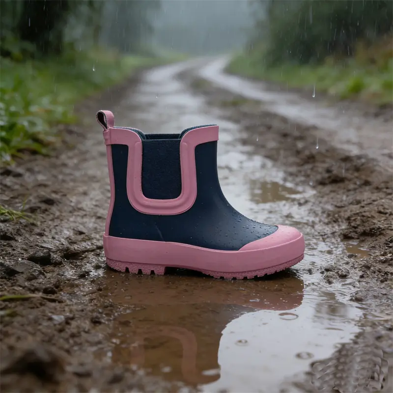 New Fashion Trendy Low Height Kids Waterproof Rain Boots Fishing Garden Boots
