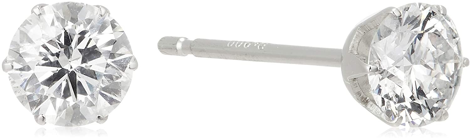 鉑金鑽石 0.6ct 耳環（附證書）【D 色 / SI2 級 / 優秀切工 / 心與丘比特