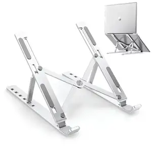 Portable Laptop Stand Aluminium Alloy Foldable Notebook Holder Tablet Base Cooling Stand for Macbook Pc Computer Accessories