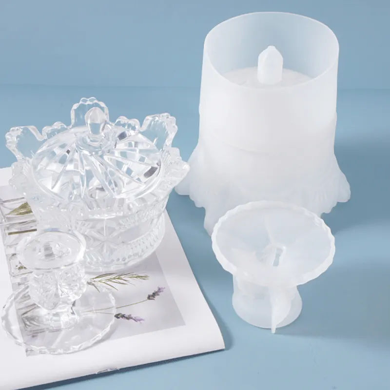 DIY ซิลิโคนเรซิ่นแม่พิมพ์หล่อชุดเครื่องมือประกอบด้วยแม่พิมพ์หล่อเรซินแม่พิมพ์ซิลิโคนใสขนาดใหญ่สำหรับตกแต่งบ้าน DIY