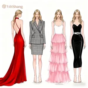 Clothing Manufacturer Custom Make Own Brand Low MOQ Apparel Design Service High Quality Garment Women Clothes Long Maxi Dress