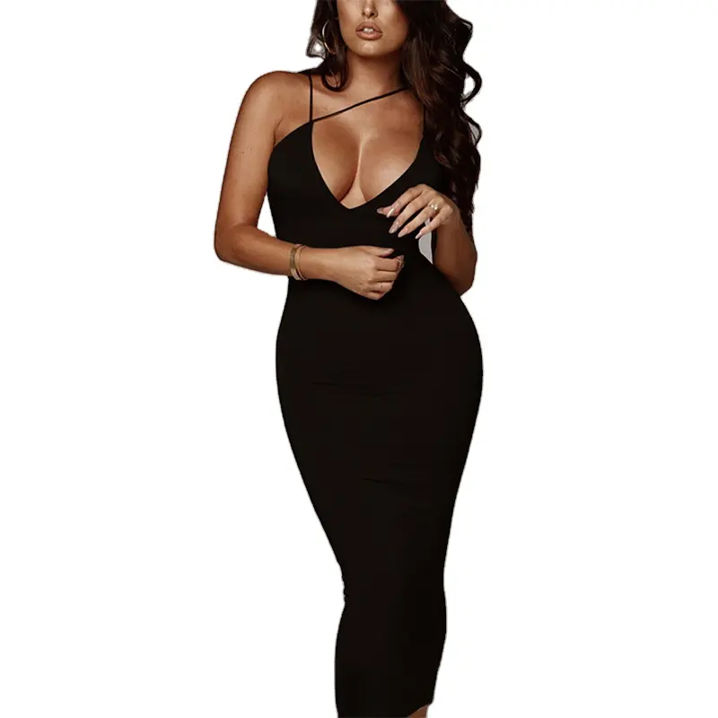 เสื้อผ้าผู้หญิงขายร้อนในยุโรปและอเมริกาตัดต่ำบางพอดีเปลือยชุดเอี๊ยม