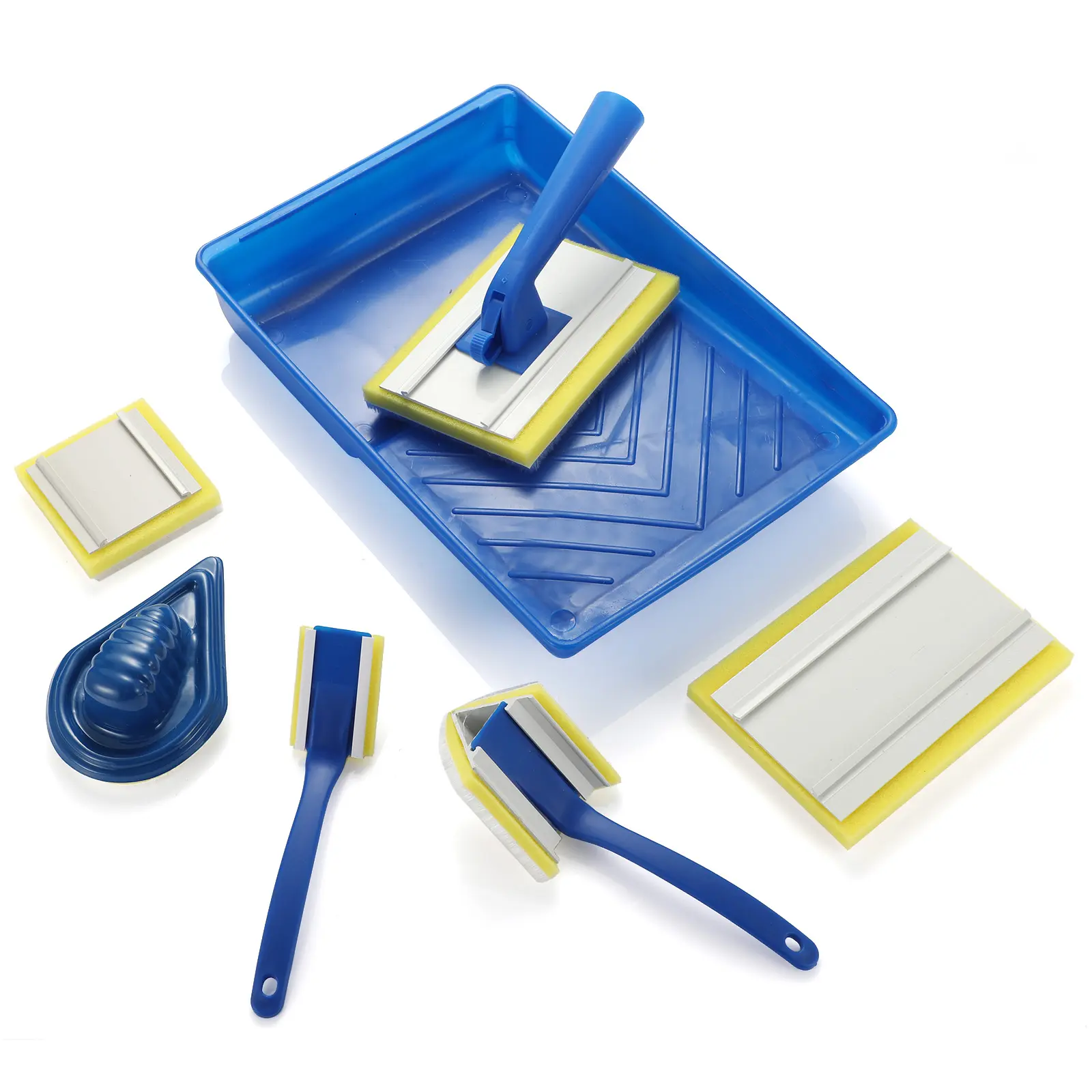 7 Inch Paint Tools Set Plastic Tray Manufacturers Wholesale Household Wall Decoration Brush Tool Paint Pad