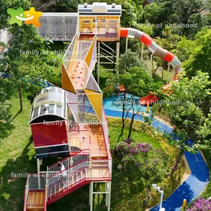 Outdoor Playground Equipment and Outdoor Climbing and Adventure Course Equipment for Hotel Resorts