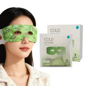 New Arrival Visible Self-Cooling Eye Patch Cold Eye Mask With Green Apple Aroma For Eye Swelling