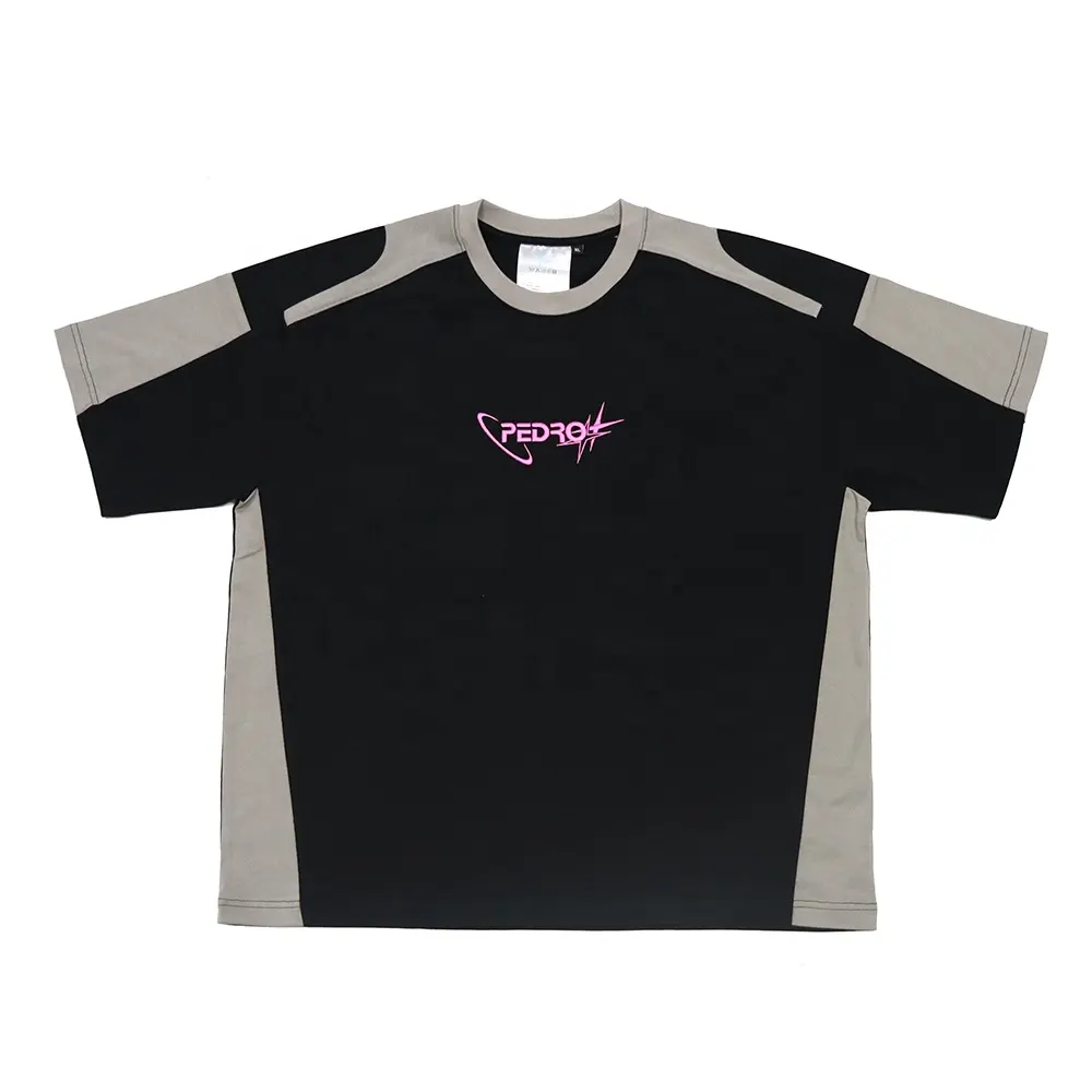 Custom Printing Embroidery Logo High Quality Contrast Trim Urban Street Style 100% Cotton O-neck Regular Fit Men Shirts T Shirt