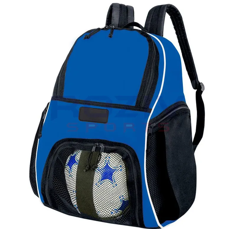 Sports Outdoor Soccer Backpack-Softback Design Polyester Zipper Hasp Closure High Quality Multi-Sport Bag for Travel Camping