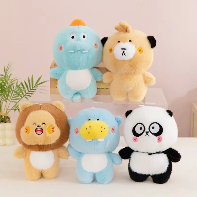 8 Inch High Quality PP Cotton Filled Soft Animal Plush Toys Claw Crane Game Machine Stuffed Cute Animal Toys Stress Relief