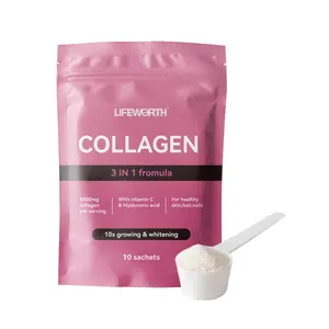 Lifeworth OEM Skin Marine Collagen Protein Powder/capsule 100g Plus Vitamin C And Hyaluronic Acid Manufacturer