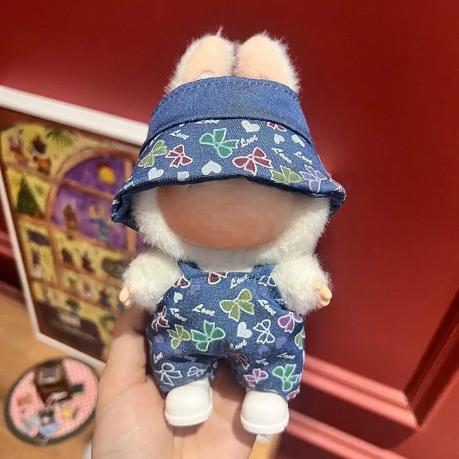 17cm Plush Doll Clothes & Accessories Cartoon Toy Style Cotton Material Fashion Gift for Kids Playing