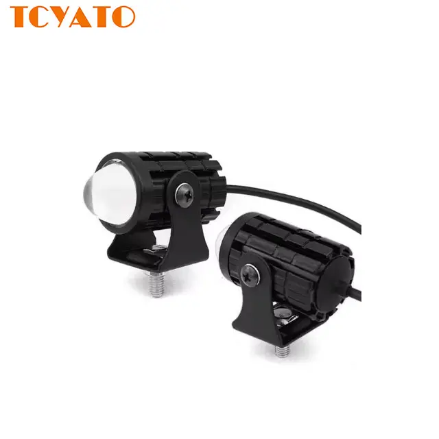 TCYATO Universal 12-85V LED ไฟหน้าเลนส์ด้านหน้าการปรับเปลี่ยนสายไฟสำหรับระบบไฟรถจักรยานยนต์