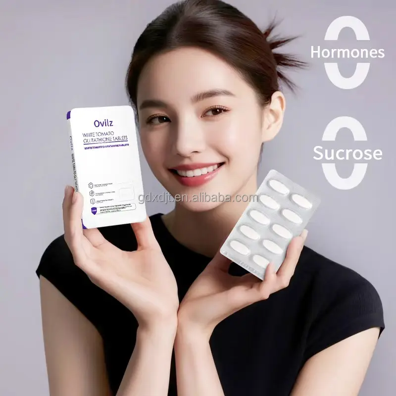 Hot Sale White Tomatoes Collagen Glutathione Tablets Beauty Supplement Smooths the Skin Removes Spots and Whitens for Women's