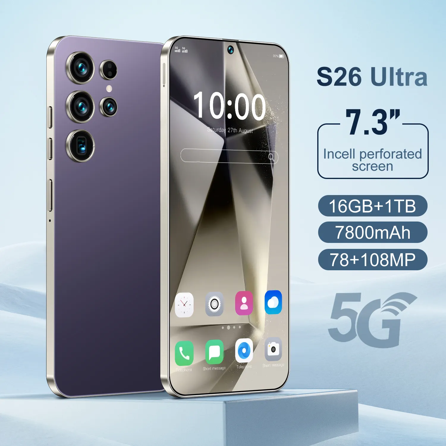 2025 ใหม่Originalโทรศัพท์S26 Ultraสมาร์ทโฟน 16GB + 1TB 5G Dual SIMโทรศัพท์มือถือโทรศัพท์มือถือFaceปลดล็อคAndroid 14 5G
