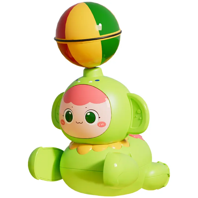 การ์ตูนสเก็ตบอร์ดหมีของเล่นลมขึ้นของเล่นเพื่อการศึกษาของขวัญแปลกของเล่นเด็ก