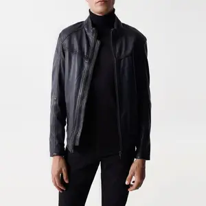 Hot Selling Men Clothing Leather Jacket New Fashion Men Leather Jacket Windproof Leather Jacket