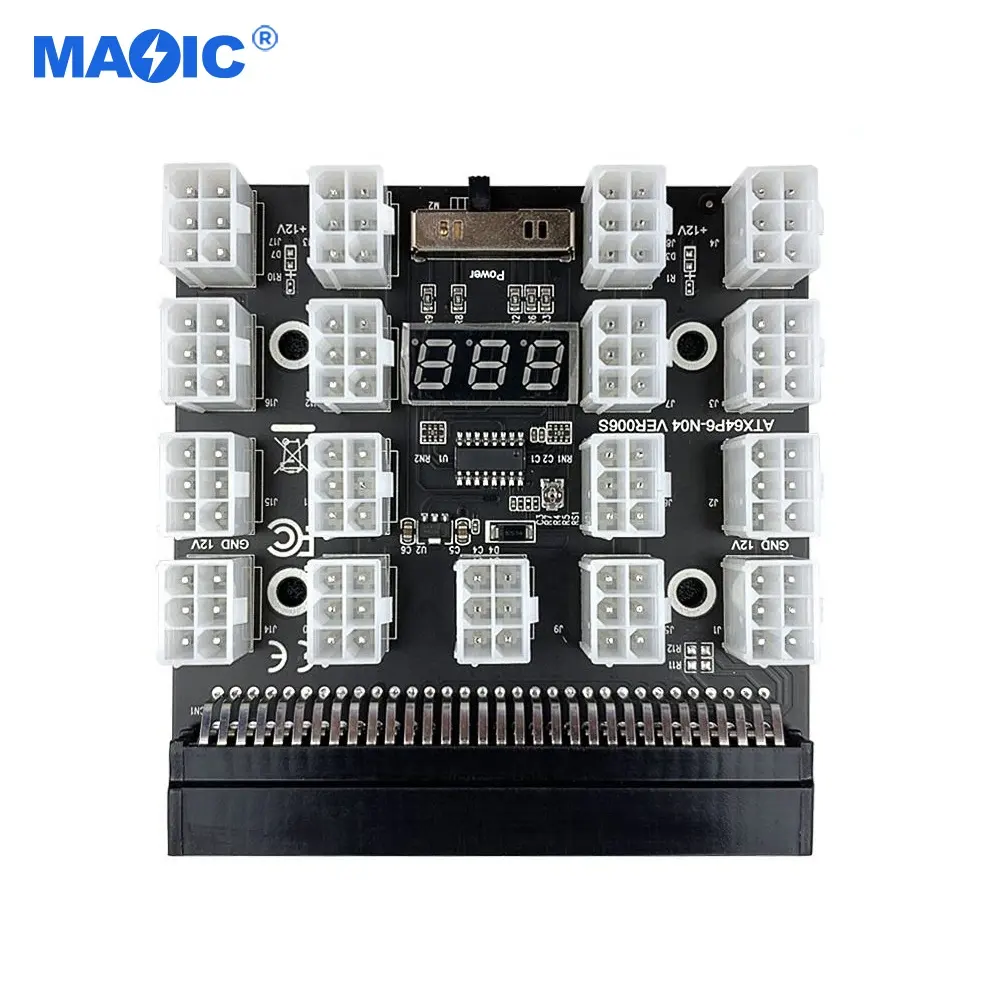 Other Computer Accessories 17pcs 6 Pin Ports 1000W 7A Server Power Supply Psu Breakout Adapter Breakout Board