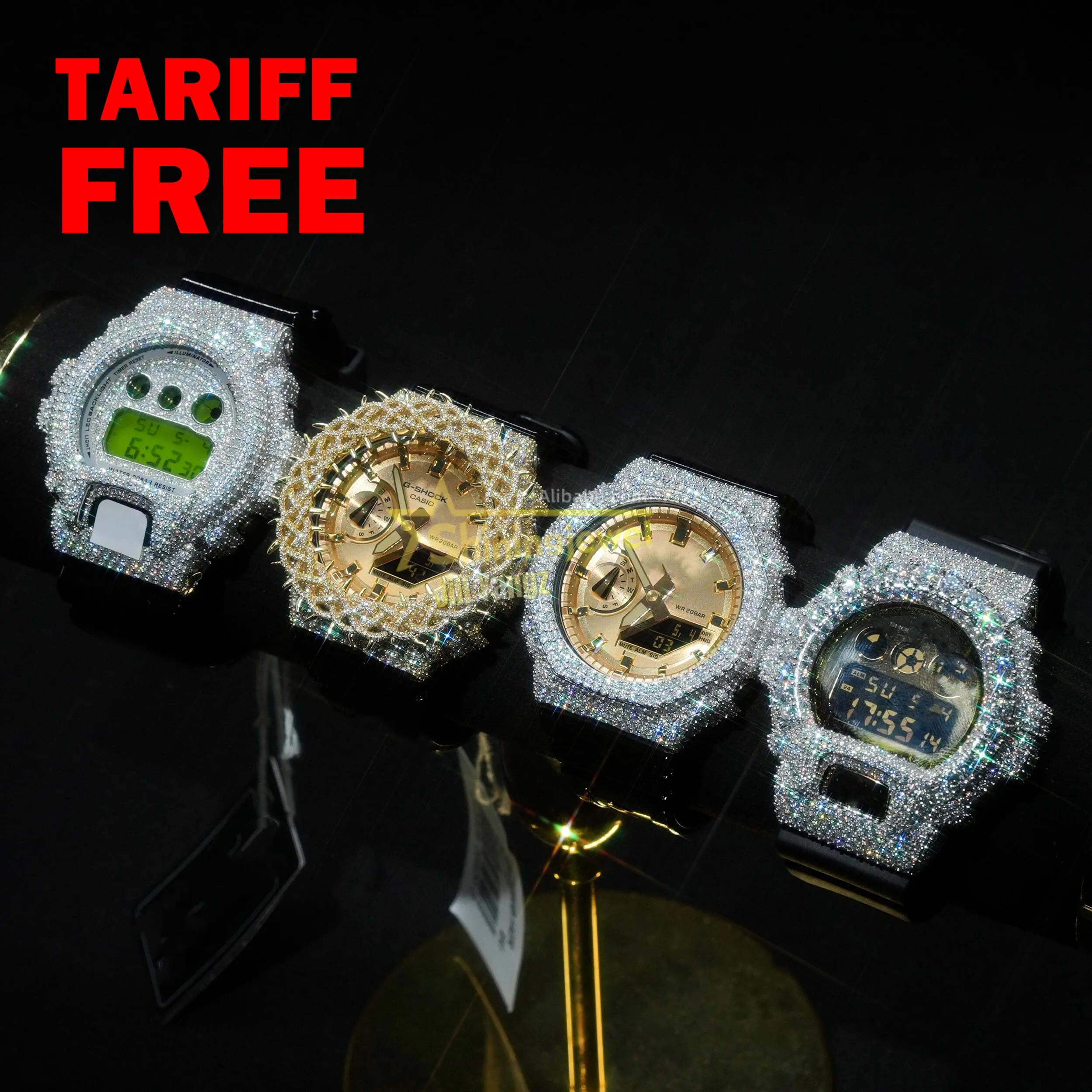 Super HOT ขายใหม่ GA2100 GM6900 Thorn Design Buss Down นาฬิกา Bezel Collection Custom Made Buss Down นาฬิกากรณี band Hip Hop