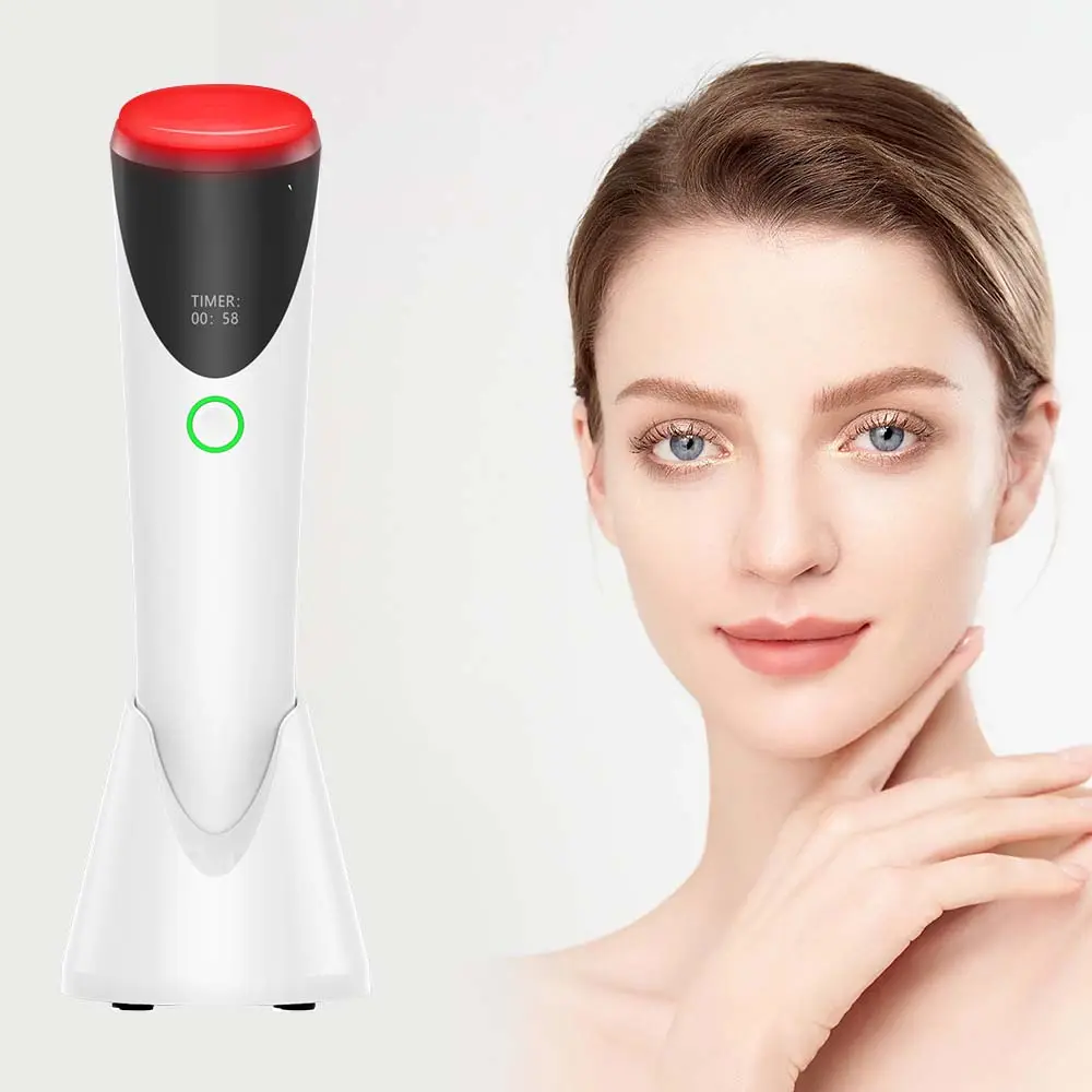 At-Home Red Light Therapy Device for Face & Body Wrinkle Smoothing Skin Tightening Rechargeable Portable Beauty Instrument