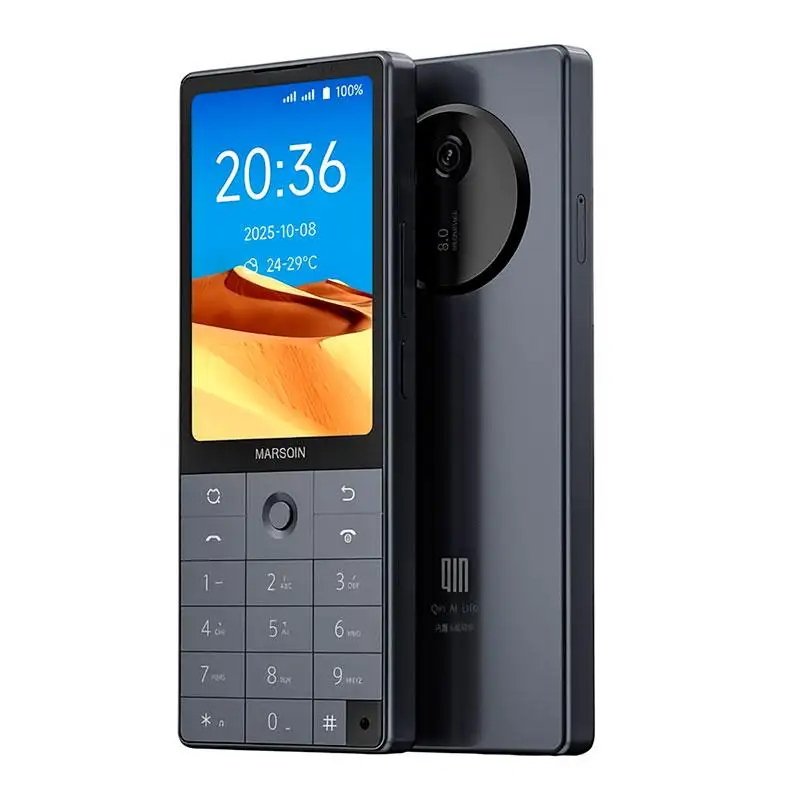 Hot Sale QIN F25 Global Elder Keypad Phone 6GB+128GB 3.54 Inch Android 14 4G BT Infrared Remote Smart Mini Mobile Phone
