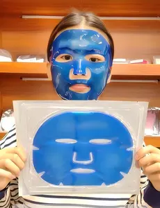 Korea Daily Hydrating Blue Collagen Face Mask Vitamin C Infused Facemask That Locks in Moisture and Repairs Dry Skin