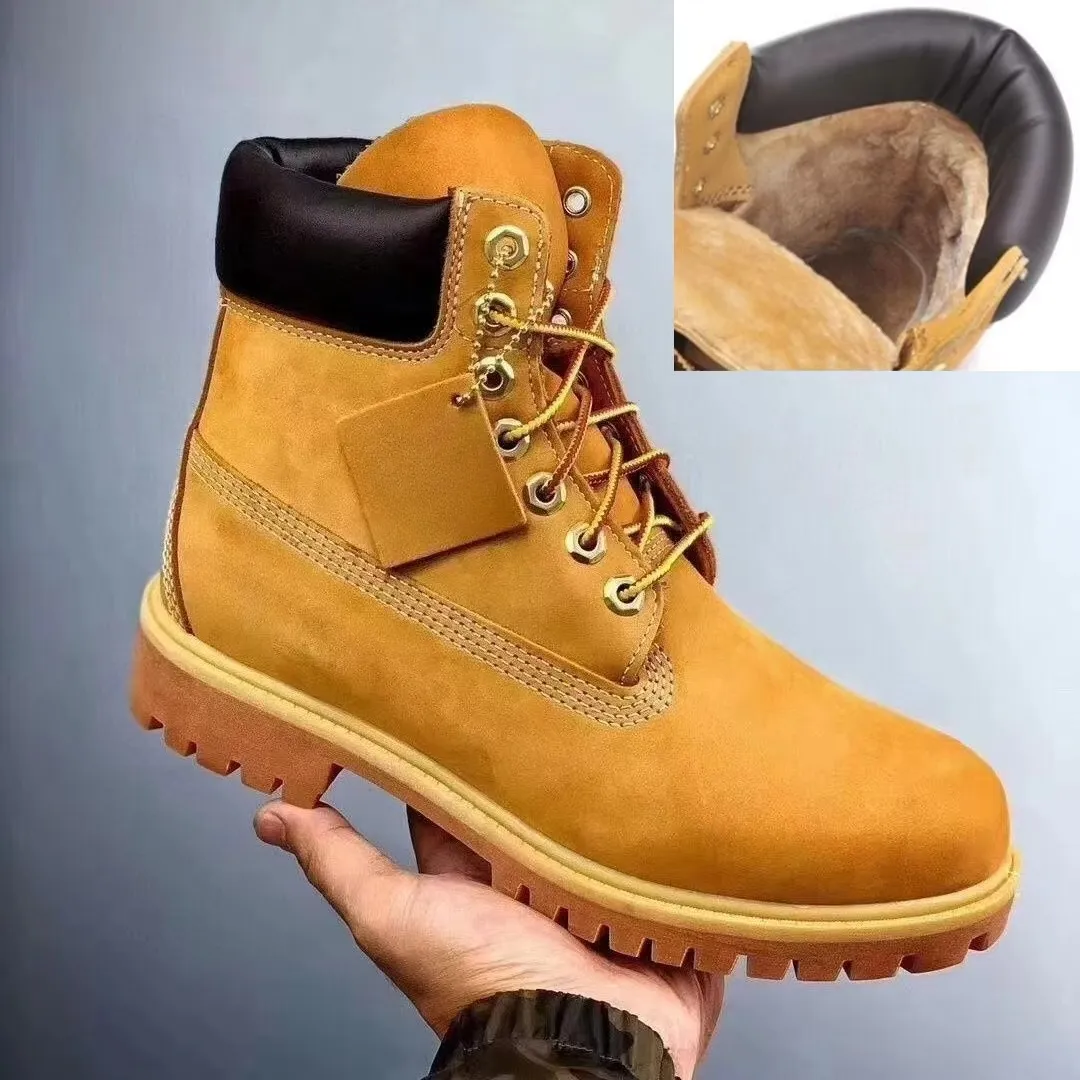 Luxury Original Designer รองเท้าผู้ชายผู้หญิง High Top Boot 6 นิ้วฤดูหนาว Warm Outdoor Premium กันน้ำเดินป่ารองเท้าหิมะ