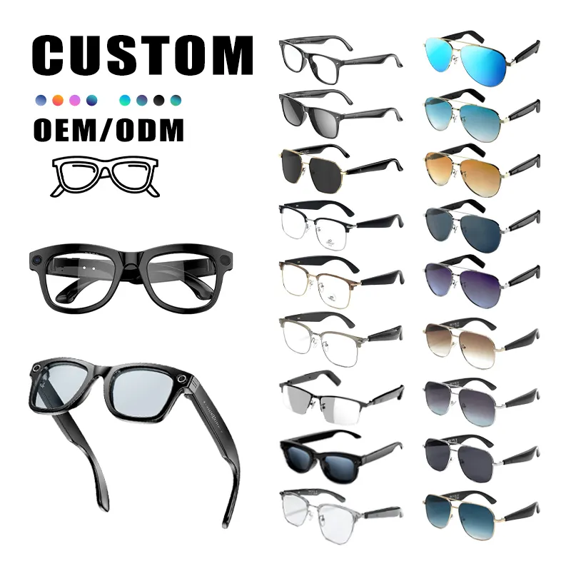 F01High Tech Bluetooth App GPT AI Smart Glasses Hall Inductive Switch Photochromic Lenses Sunglasses Real Time Translation Music