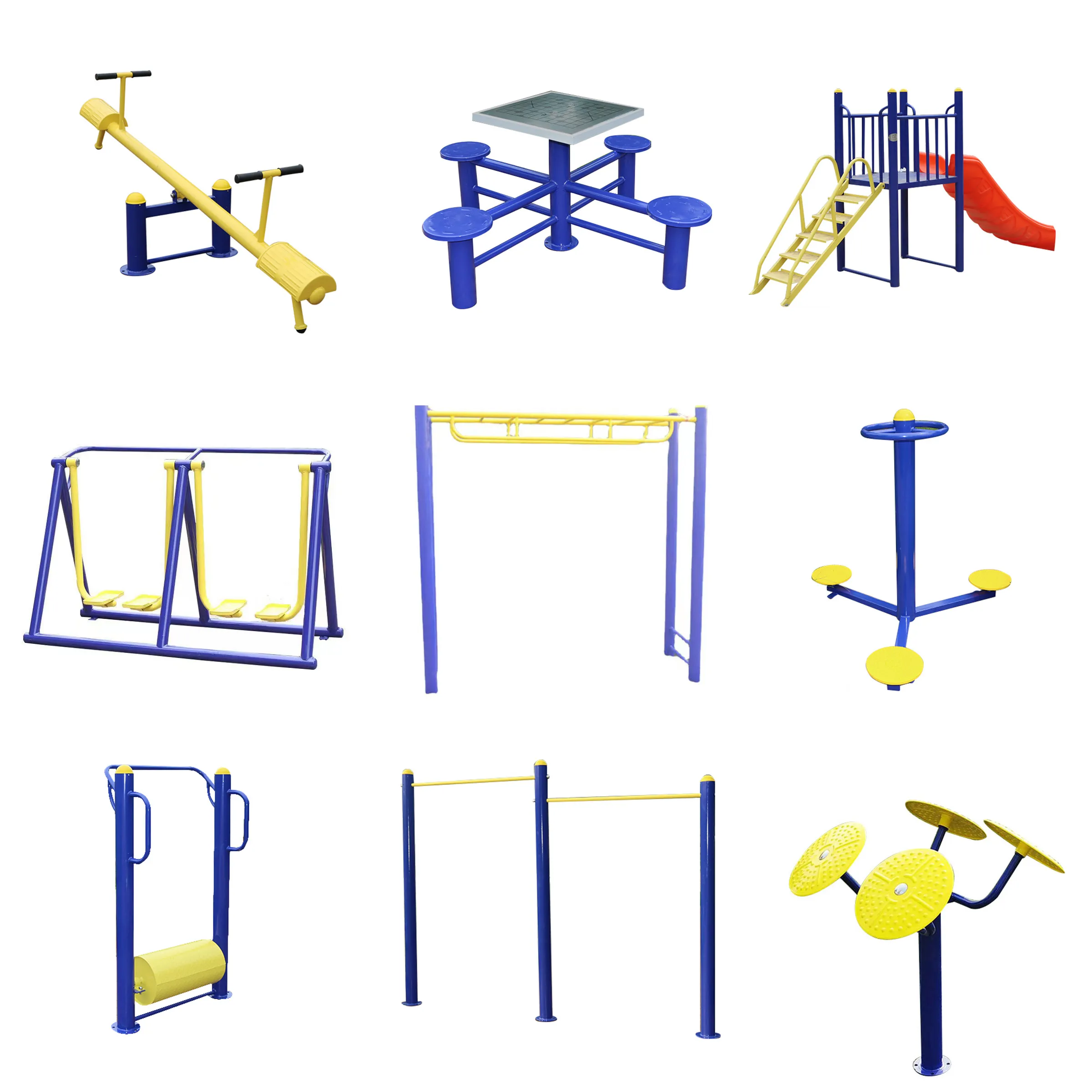 Outdoor Fitness Sports Galvanized Steel Park Outdoor Multifunction Exercise Machine Gym Fitness Equipment for Sale