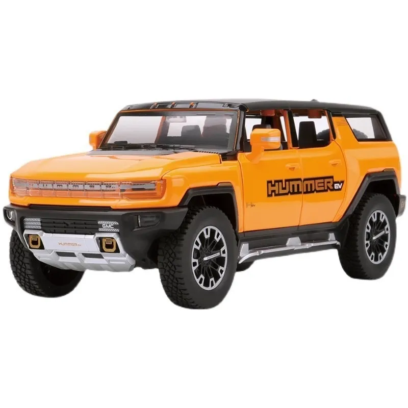 1/24 ของเล่นDiecast HUMMERรถSUVของเล่นรถโลหะคอลเลกชันดึงกลับรถของเล่นจำลองเสียงแสง