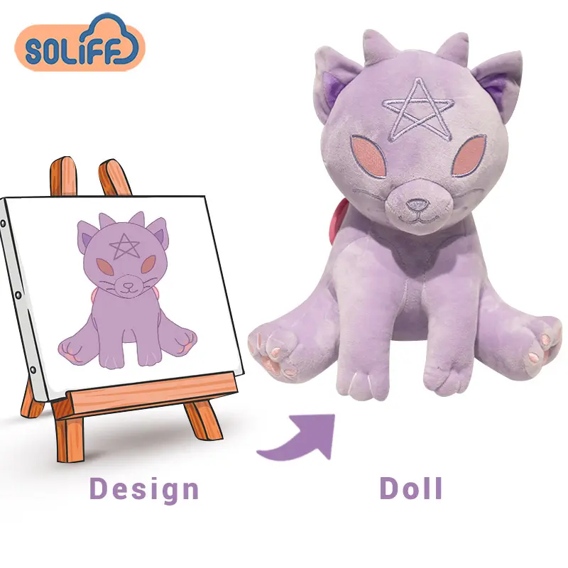 ร้อนขายโลโก้ที่กำหนดเองของเล่นตุ๊กตาสัตว์ยัดไส้ที่กำหนดเองการออกแบบสัตว์น่ารักของเล่น Plushie