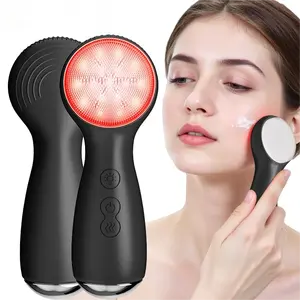Wochuan 3in1 Heated Face Spatula Waterproof Deep Cleansing Exfoliating Blackhead Remover Facial Skin Scrubber Cleansing Brush