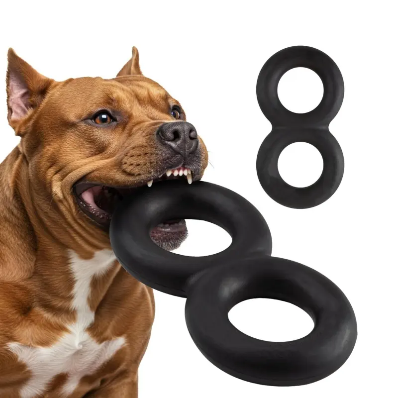 Attractive Design Black Heavy Duty Tug Large Breeds Dog Toy for Aggressive Chewers