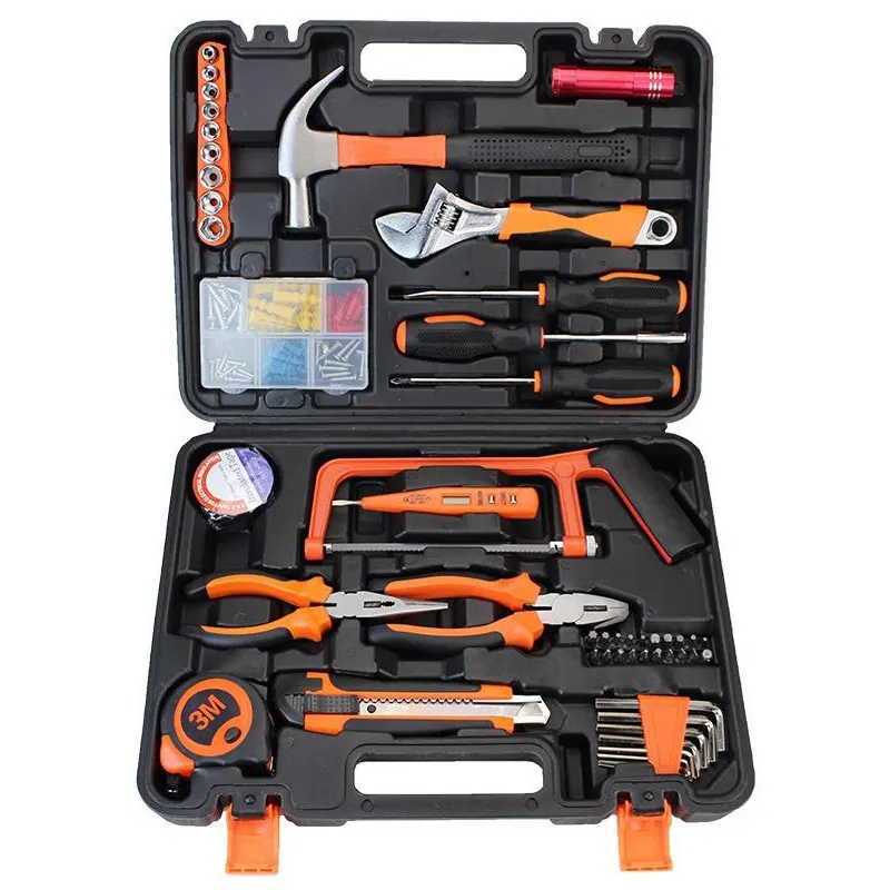ครัวเรือนสแตนเลส OEM ชุดเครื่องมือมือ 22 ชิ้นพร้อมค้อนกรงเล็บกรณียากสำหรับการซ่อมแซมบ้านและการตกแต่งอาคาร
