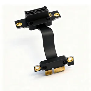 High Quality PCl-e 4.0 PCl Express 36PlN 1X Extension Cable( Dual Vertical 90 Degrees Direction) Computer Accessories