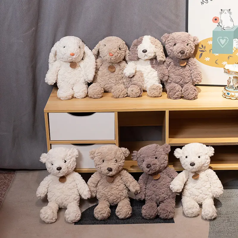 ขายร้อนกระต่ายของเล่นตุ๊กตาน่ารักกระต่ายตุ๊กตาหมีตุ๊กตาของขวัญวันวาเลนไทน์ Floppy-Eared กระต่ายตุ๊กตาสำหรับเด็กและเด็กผู้หญิง