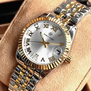 High Quality OEM ODM Fashion Chain Women's Versatile Stainless Steel Luxury Watch Dial Waterproof Wristwatch for Ladies