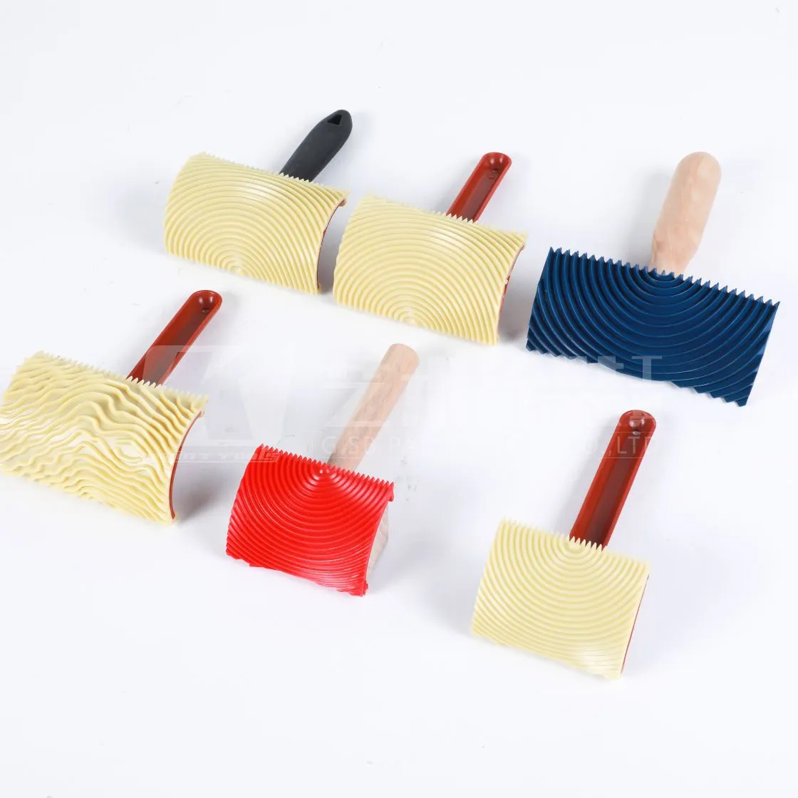 Decorative Modern Home Furniture Paint Tools Decorative Paint Roller Wood Texture Effect Paint Roller Brushes
