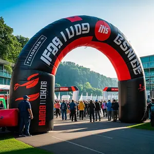 Inflatable Start Finish Line Arch Marathon Race Music Festival Decoration Inflatable Entrance Arch Inflatable Arch for Outdoor