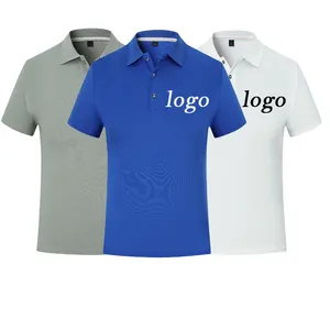 Factory Personalized High Quality Polyester Blank Print Custom Embroidered Men's Polo Tshirts Logo Golf Polo Plus Size T-shirts