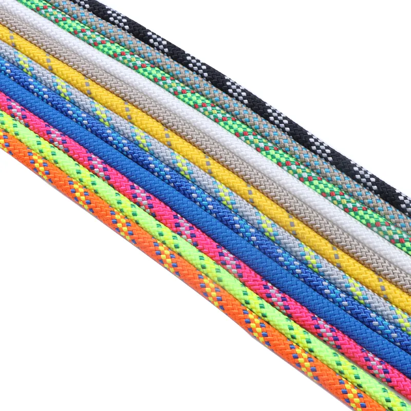 High Quality 6mm Outdoor Sports Multifunction Polyester Braided Climbing Safety Rope