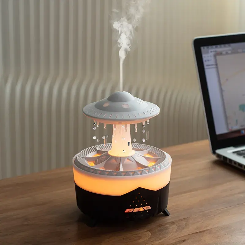 Home Smart Electric Decorative Cloud Raindrop Aroma Diffuser Heavy Fog Humidifier Aroma Diffuser