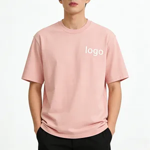 Oversized Customized LOGO Heavyweight Casual 100% Cotton Screen Printing Men's T Shirt