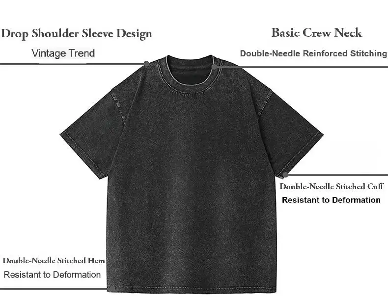 การออกแบบที่กำหนดเองการพิมพ์ผ้าฝ้าย 100% พรีเมี่ยมเสื้อยืดวินเทจสำหรับผู้ชายการพิมพ์ดิจิตอลขนาดใหญ่ล้างเสื้อยืดหรูหราสำหรับผู้ชาย