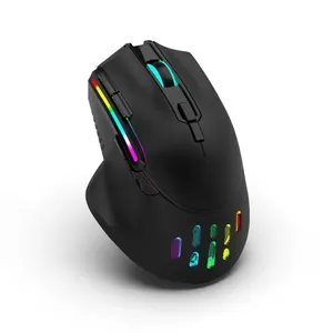 Factory Custom 9-Button Wired RGB LED Gaming Mouse USB 6-Level DPI Computer Accessory with OEM Options