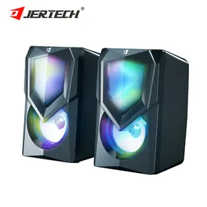 Jertech S9 Wholesale Mini USB 3.0 Computer Accessories Led Light Pc Laptop Speaker for Desktop