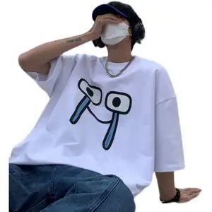 Custom Summer Hot Hip-Hop Printed O-Neck T-Shirt 100% Cotton Casual Top for Men Oversized Fashion Tendy Clothing