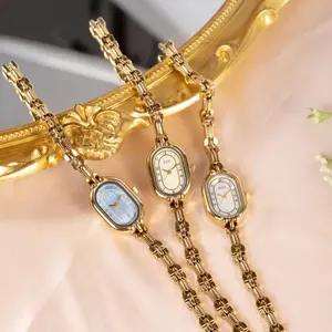 GEDI Retro Jewelry Vintage Watch Small Oval Fashion Women Watch Medieval Women's Watches